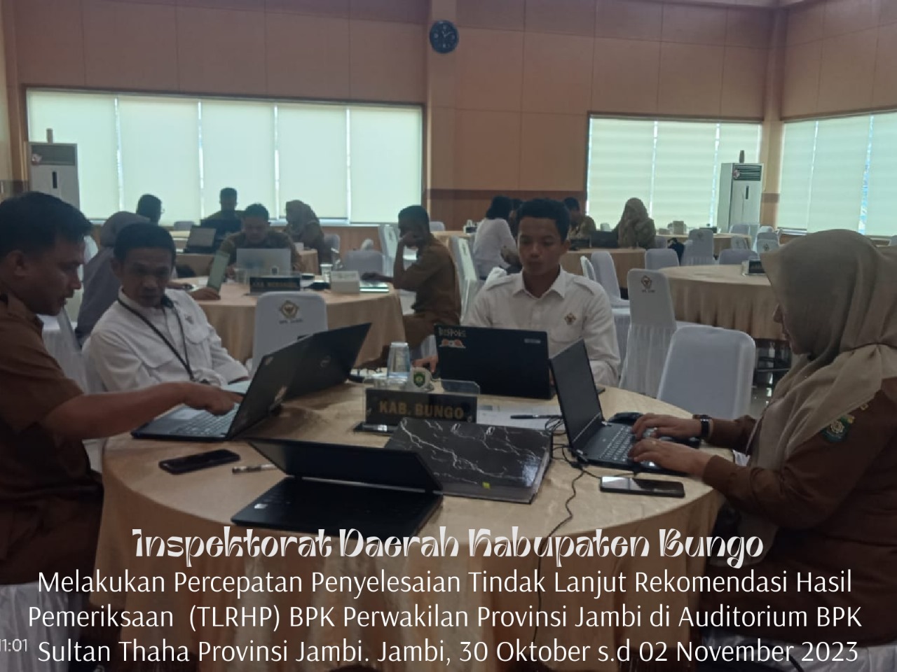 Percepatan Penyelesaian Tindak Lanjut Rekomendasi Hasil Pemeriksaan  (TLRHP) BPK Perwakilan Prov Jam