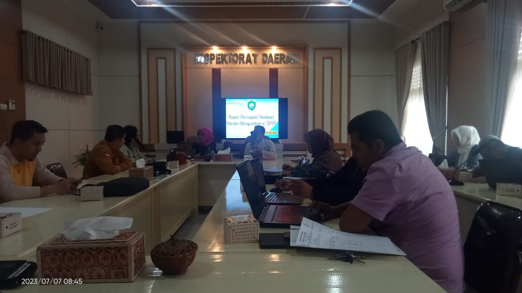  Rapat Persiapan Bimtek Bagi Assesor SPIP Terintegarsi dalam Kabupaten Bungo.