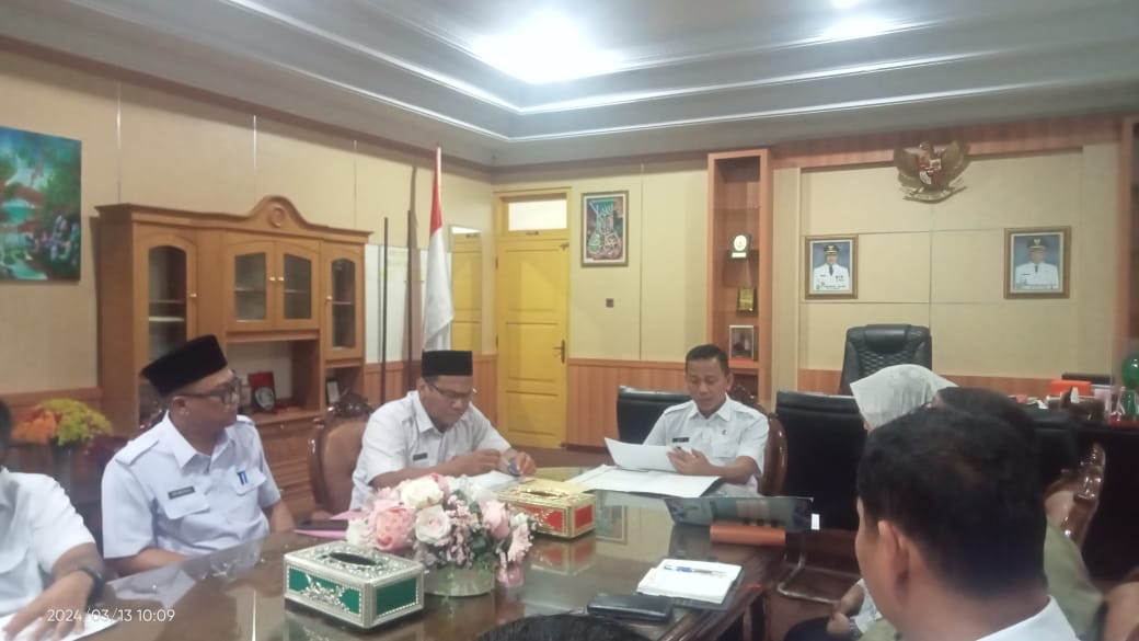 Rapat Evalausi kegiatan Pengawasan Inspektorat Daerah Kabupaten Bungo bersama Wakil Bupati Bungo