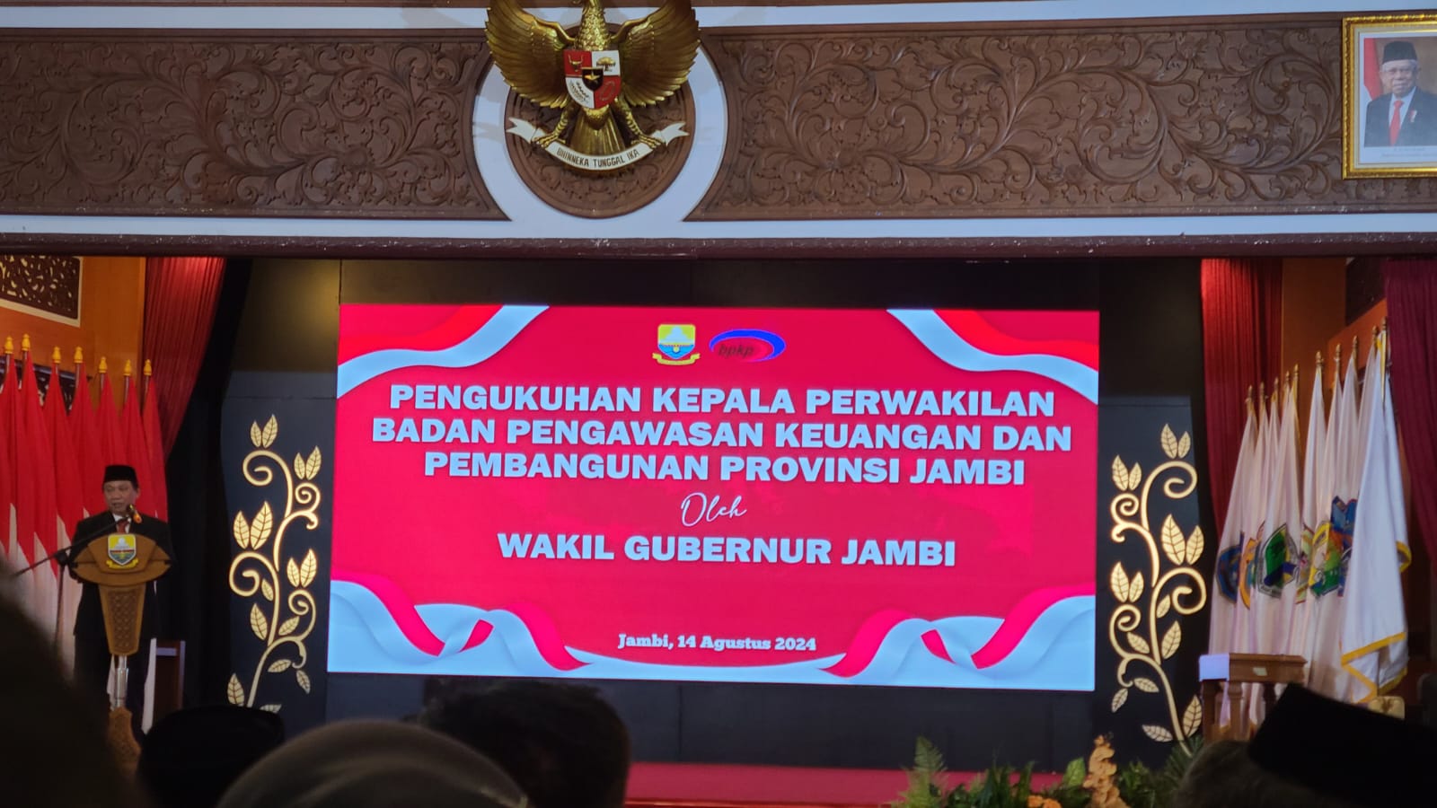 Pengukuhan Kepala Perwakilan Badan Pengawasan Keuangan dan Pembangunan Provinsi Jambi