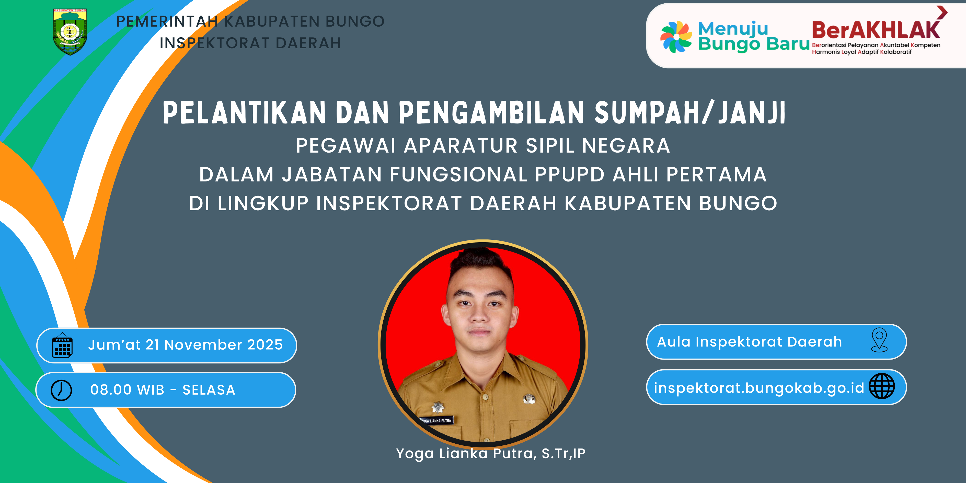 Pelantikan dan Pengambilan Sumpah Fungsional PPUPD Ahli Pertama